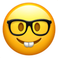 nerd face 1f913