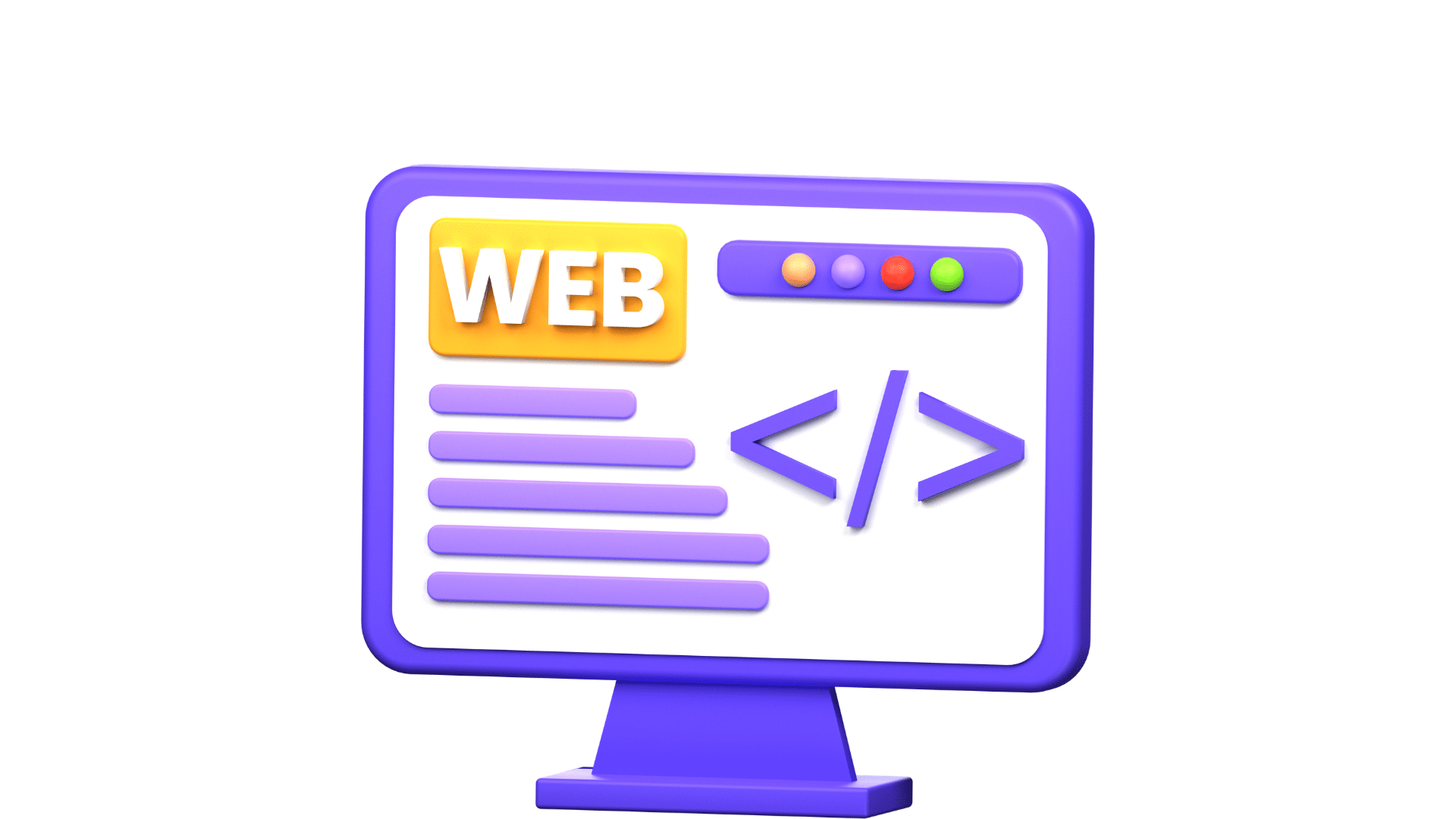 Web Development 3D Icon